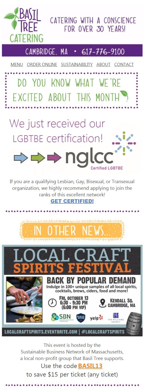 LGBTBE certification newsletter